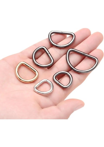 Altın Tarzı 16MM Et Çok Amaçlı Yarım Daire Çinko Alaşımlı D-Şekilli Yüzükler Metal Toka Klipsleri Köpek Tasmaları Bagaj Bağlama Tokası Dıy Aksesuar (Yurt Dışından) indirimleri