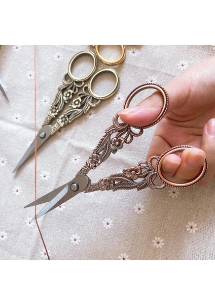 N0.2 Altın Stili Yeni Varış Vintage Ors Dikiş Kumaş Nakış Çapraz Dikiş Iğne Kesme Altın Retro Zakka Iplik Araçları Dıy Malzemeleri (Yurt Dışından)