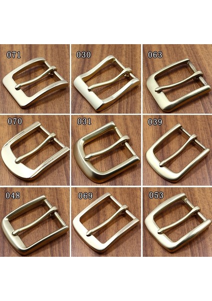 No.69 Tarzı Olid Pirinç Kemer Tokası Uç Çubuğu Topuk Çubuğu Toka Tek Pin Ağır Hizmet Tipi Deri El Sanatları Kayışı Kot Dokuma Köpek Tasması (Yurt Dışından)