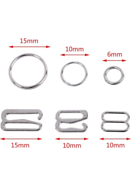 Beyaz Stil Lot mm Metal Sutyen Askı Ayar Tokaları Iç Çamaşırı Kaydırıcılar Yüzükler Iç Çamaşırı Ayarı Için Klipler Dıy Aksesuarları (Yurt Dışından) fırsatları