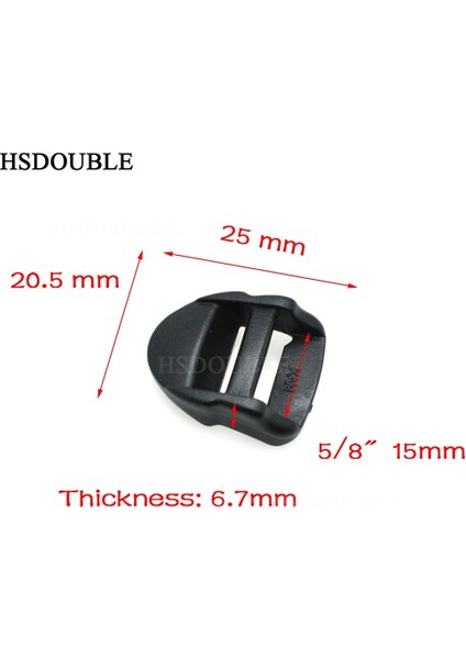 Dokuma Boyutu 25MM Tarzı 10 Parça Plastik Merdiven Kilidi Sürgü Tokaları Sırt Çantası Askıları Siyah (Yurt Dışından) modelleri