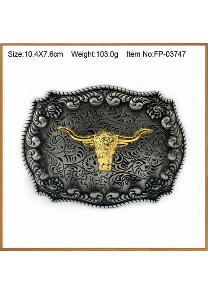Beyaz Stil Bullzine Çinko Alaşım Retro Ağır Batı Boğa Başı At Kafası Uçan Kartal Kemer Tokası 4 cm Genişlik Kemer Kalaylı ve Altın Kaplama (Yurt Dışından) fiyatları