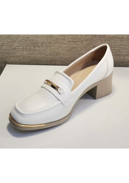 415 Kadın Tpu Taban 5 cm Topuklu Casual Ayakkabı Bej