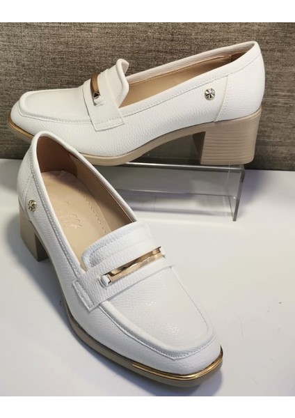 415 Kadın Tpu Taban 5 cm Topuklu Casual Ayakkabı Bej