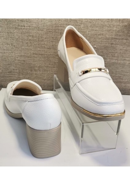 415 Kadın Tpu Taban 5 cm Topuklu Casual Ayakkabı Bej