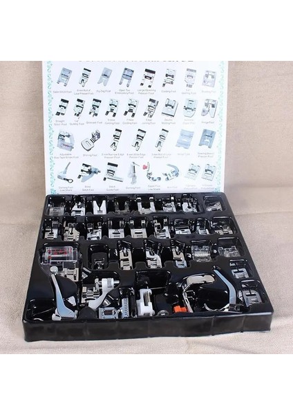 32PCS Style Toyota Brother Singer Janome Için Dikiş Makinesi Ayak Seti Yerli Dikiş Parçası Aracı Terzi Baskı Metal Baskı Ayağı Adet (Yurt Dışından)