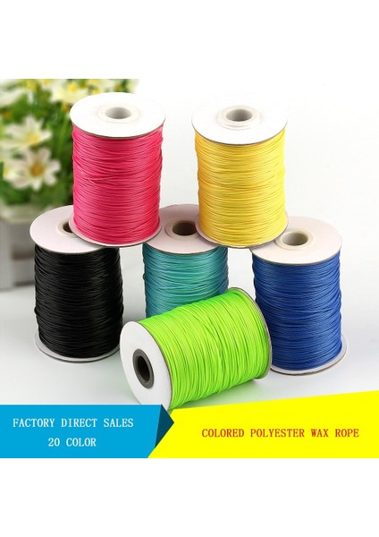 No.19 Tarzı Yards Mumlu Halat Diy El Yapımı Örgülü Kartlar Takı Dekoratif Yapımı Için Balmumu Polyester Iplik (Yurt Dışından) fırsatları