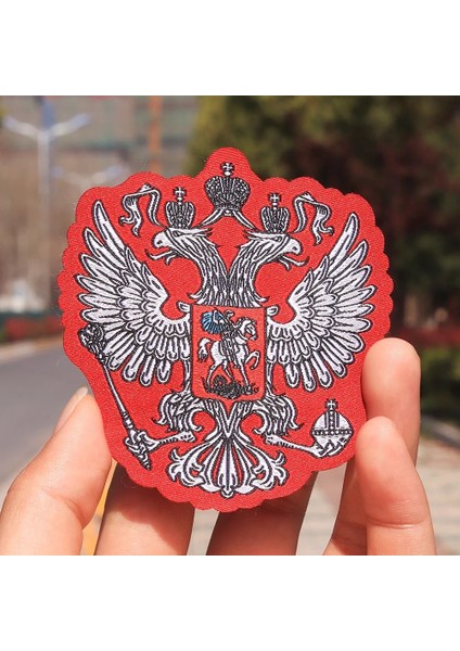N6-BT0522 Stili Rus Bayrağının Farklı Stilleri Ulusal Amblem Yamaları Ince Ceket Üzerinde Demir Kartal Nakış Giyim Aksesuarları Biker Yamaları (Yurt Dışından)