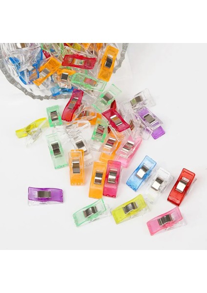 Mavi Stil Çok Patchwork Dikiş Plastik Klip Kapitone Dıy Craft Örgü Klip Ev Bant Bias Maker Renkli Giysi Klipleri Dikiş Aracı (Yurt Dışından) modelleri