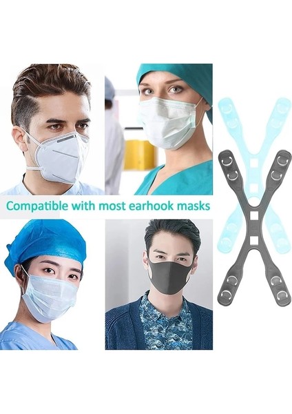 B Tarzı 10 Parça Ayarlanabilir Unisex Yüz Maskesi Kanca Uzatma Kemeri Halat Ayarlanabilir Elastik Kordon Ağız Maskeleri Klipler Kulak Askısı Maskesi Aksesuarları (Yurt Dışından) fiyatları