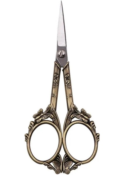 02-12X4.4CM Stili Paslanmaz Çelik Vintage Ors Dikiş Kumaş Kesici Nakış Veya Kuyruk Ipliği Veya Dikiş Makası Için Aletler (Yurt Dışından)