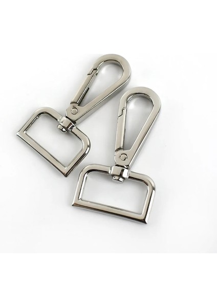 Gümüş Tarzı 2 Adet Pc Meetee Çanta Kemer Kayışı Tokaları Metal Karabina Klipsler Istakoz Köpek Tasması Anahtar Döner Alkış Kanca Dıy Aksesuarları (Yurt Dışından)