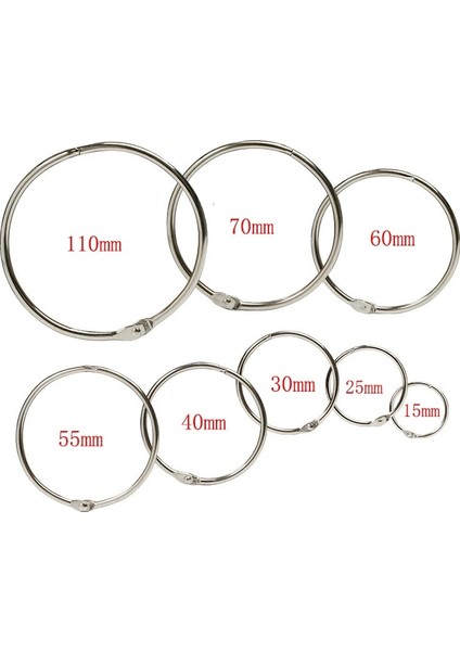 60MM Tarzı Ack mm Metal Gümüş Gevşek Yaprak Kitap Bağlayıcı Menteşeli Yüzükler Anahtarlık Albümü Halka Bağlayıcılar El Sanatları Fotoğraf Albümü Daire Klipleri (Yurt Dışından) fiyatları