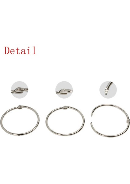 60MM Tarzı Ack mm Metal Gümüş Gevşek Yaprak Kitap Bağlayıcı Menteşeli Yüzükler Anahtarlık Albümü Halka Bağlayıcılar El Sanatları Fotoğraf Albümü Daire Klipleri (Yurt Dışından) indirimleri