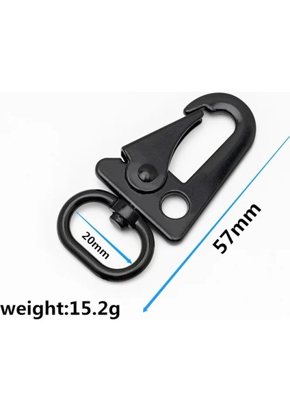 BF485-SIYAH-20MM Stili 10 Parça mm Istakoz Karabina Metal Tokalar Açık Sırt Çantası Kemer Dokuma Kanca Toka Anahtarlık Aksesuarları Için Toka (Yurt Dışından)
