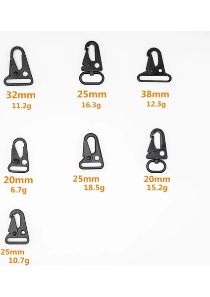 BF485-SIYAH-20MM Stili 10 Parça mm Istakoz Karabina Metal Tokalar Açık Sırt Çantası Kemer Dokuma Kanca Toka Anahtarlık Aksesuarları Için Toka (Yurt Dışından) modelleri