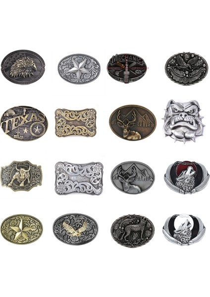 No.15 Tarzı Kartal Metal Serin Kemer Tokaları Adam Unisex Batı Moda Toka Cowboys Cowgirls Paracord Toka Lüks (Yurt Dışından) fırsatları