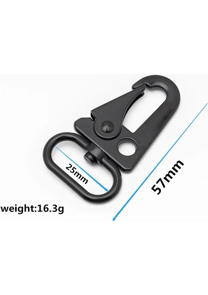 BF485-SIYAH-25MM Stili 10 Parça mm Istakoz Karabina Metal Tokalar Açık Sırt Çantası Kemer Dokuma Kanca Toka Anahtarlık Aksesuarları Için Toka (Yurt Dışından)