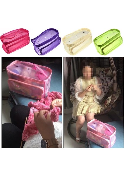 Mor Tarzı Yeni Iplik Saklama Çantası Akçaağaç Yaprakları Turuncu Renk Örgü Organizatör Saklama Kutusu Tığ Işi Kanca Dikiş Aksesuarları Çanta (Yurt Dışından) fiyatları