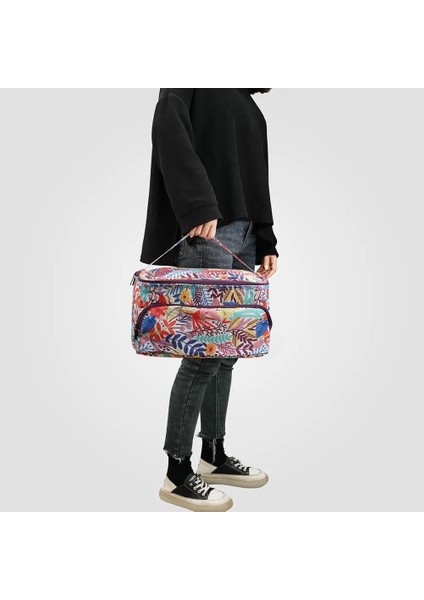 Mor Tarzı Yeni Iplik Saklama Çantası Akçaağaç Yaprakları Turuncu Renk Örgü Organizatör Saklama Kutusu Tığ Işi Kanca Dikiş Aksesuarları Çanta (Yurt Dışından) indirimleri