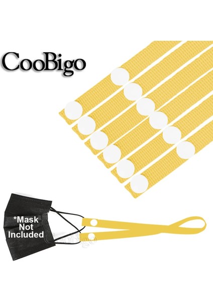 Sarı Stil 10 Parça Maskeler Askı Yüz Maskesi Tutacağı Maske Zinciri Asılı Halat Genişletici Kavrama Klipsi Kanca Uzatma Kulak Gözlük Kordonu 62CM Adet (Yurt Dışından)