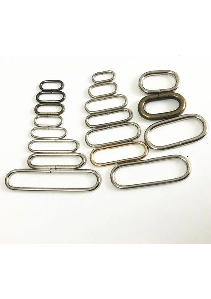 No4 20MM Gümüş Stil Metal Oval Halka Giysi Izle Tokalar Dıy Aksesuar Dikişi (Yurt Dışından) modelleri