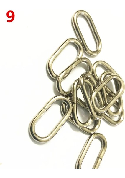 No4 20MM Gümüş Stil Metal Oval Halka Giysi Izle Tokalar Dıy Aksesuar Dikişi (Yurt Dışından) fırsatları