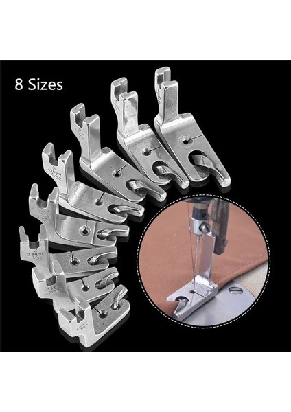 2.0 mm Tarzı Endüstriyel Tek Iğne Yerli Dikiş Makinesi Aksesuarları Baskı Ayağı Ayak Kiti Hem Ayak Yedek Parça Forbrother Singer Janome (Yurt Dışından) fiyatları