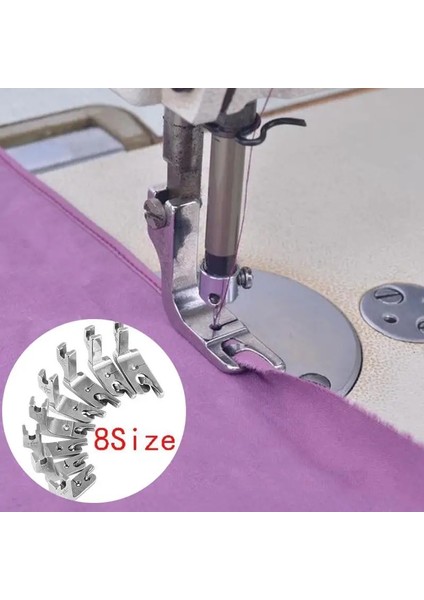 2.0 mm Tarzı Endüstriyel Tek Iğne Yerli Dikiş Makinesi Aksesuarları Baskı Ayağı Ayak Kiti Hem Ayak Yedek Parça Forbrother Singer Janome (Yurt Dışından) fırsatları