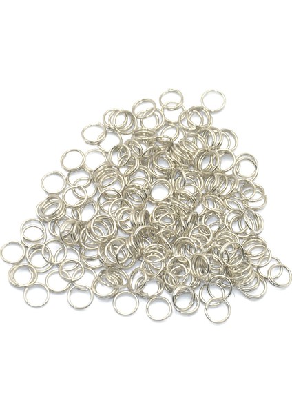 6 mm Gümüş Tarzı Mini Yuvarlak Çelik Metal Bölünmüş Yüzük Anahtarlık Anahtarlık Bulgular Aracı (Yurt Dışından)