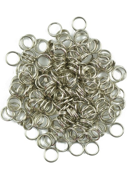 6 mm Gümüş Tarzı Mini Yuvarlak Çelik Metal Bölünmüş Yüzük Anahtarlık Anahtarlık Bulgular Aracı (Yurt Dışından)