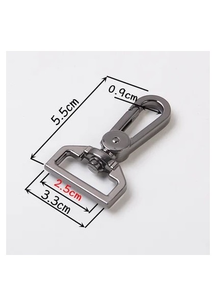 25 mm Siyah Nikel Tarzı Kemer Kayışı Metal Çanta Toka Karabina Yapış Kanca Istakoz Toka Köpek Yaka Toka Dıy Leathercraft Aksesuarları (Yurt Dışından)