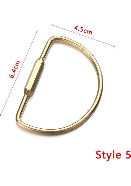 No.5 Tarzı Yaratıcı Taşınabilir Pirinç Anahtarlık Taşınabilir Benzersiz Dıy Zanaat Araçları Düdük Cetvel Anahtarlık Kolye Takı Anahtarlık Aksesuarları (Yurt Dışından)