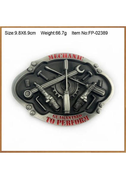 Mekanik Tarz Buckleclub Retro Batı Kaynakçı Kot Hediye Kemer Tokası Fp Kalaylı F Erkekler Için 4 cm Genişlik Döngü (Yurt Dışından)