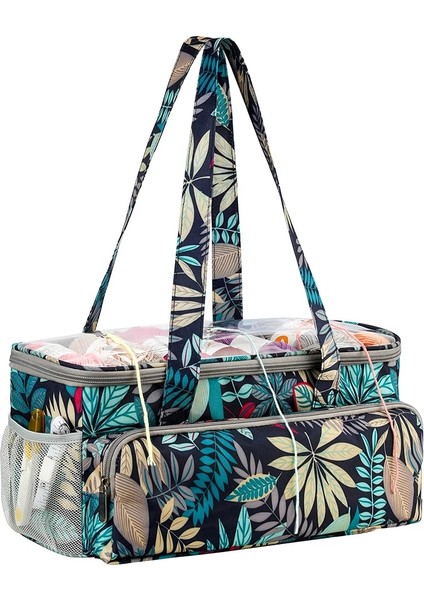 J 36X18.5X15.5CM Stili Örgü Yün Iplik Saklama Poşetleri Dikiş Kiti Kılıf Su Geçirmez Organizatör Çanta Örgü Alet Tutacağı Seyahat Örgü Organizatör (Yurt Dışından) fırsatları