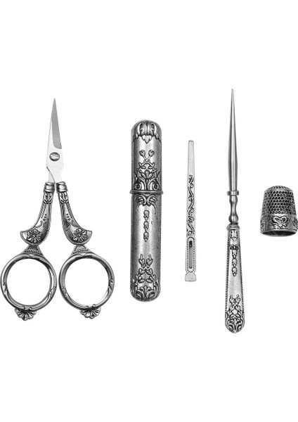 Makas Seti Stili Lmdz Nefis Vintage Ors Set Ors+Iğne Saklama Tüpü+Tığ+Iğne Ipliği+Yüksük (Yurt Dışından) modelleri