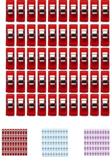 Kırmızı Stil Wonder Klipler Dikiş Çok Renkli Plastik Klipler Kumaş Kelepçeler Patchwork Kıvırma Dikiş Araçları Dikiş Aksesuarları (Yurt Dışından) fiyatları