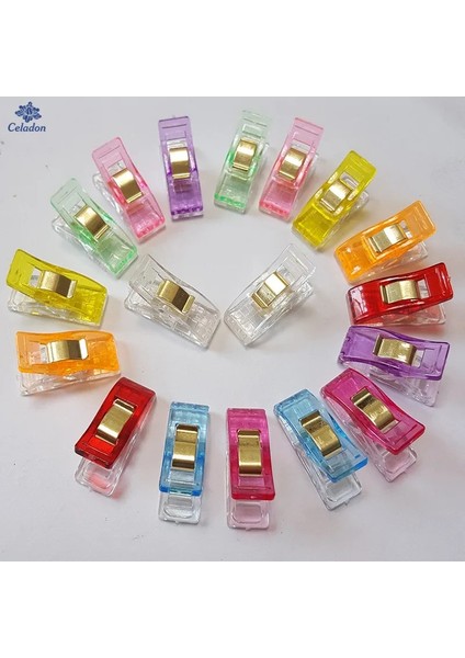 Beyaz Sarı Stil Patchwork Dikiş Dıy El Sanatları Için Yeni Varış Çok Renkli Plastik Klipler, Yorgan Kapitone Klip Yonca Wonder Klip (Yurt Dışından) fiyatları