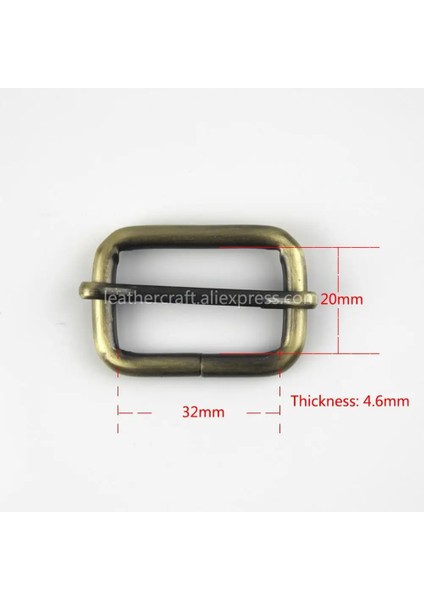 Bronz Tarzı Iç Genişlik 38MM Metal Sürgülü Çubuk Toka Tri-Yaldızlar Kaymak Dikdörtgen Deri Zanaat Çanta Askısı Kemer Omuz Dokuma Için Ayarlayıcı Toka (Yurt Dışından)