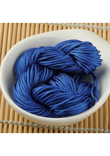 Safir Mavisi Tarzı Yards 1mm Naylon Kordon Ipliği Çin Düğüm Makrome Kordon Bilezik Örgülü Dize Dıy Püsküller Boncuk Shamballa Halat (Yurt Dışından)