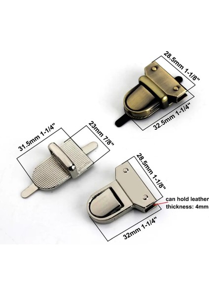 Açık Altın Tarzı 1 Adet Metal Basın Basma Kilidi Dil Kilidi Çanta Evrak Çantası Yaylı Kilit Yapış Dekoratif Klipsler Kapatma Deri El Sanatları Donanım Aksesuarı (Yurt Dışından) modelleri