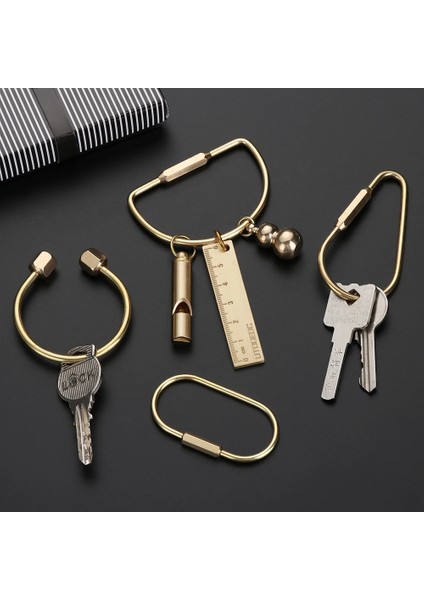 No.7 Tarzı Yaratıcı Pirinç Anahtarlık Taşınabilir Anahtarlık Şişe Açacağı Düdük Cetvel Mühürlü Kutu Benzersiz Organizatör Araçları Anahtarlık Aksesuarları (Yurt Dışından) fiyatları