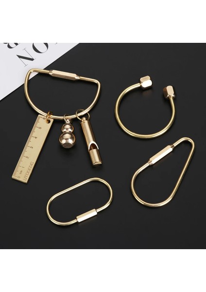 No.7 Tarzı Yaratıcı Pirinç Anahtarlık Taşınabilir Anahtarlık Şişe Açacağı Düdük Cetvel Mühürlü Kutu Benzersiz Organizatör Araçları Anahtarlık Aksesuarları (Yurt Dışından) indirimleri