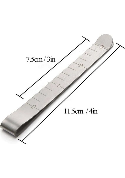 1 Adet Paslanmaz Çelik Dikiş Klipleri Hemming Klipler Işaretleme Dikiş Aksesuarları Ölçüm Kapitone Cetvel Malzemeleri 11.5 cm (Yurt Dışından) modelleri