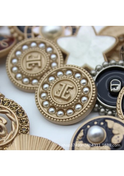 No.1 Tarzı 25 mm Lkeran Yeni 5 Adet Çoklu Stiller High-End Metal Düğmeler Çift Kakma Inci Dikiş Düğmesi Giyim Için Ceket Yün Düğmeler (Yurt Dışından) modelleri