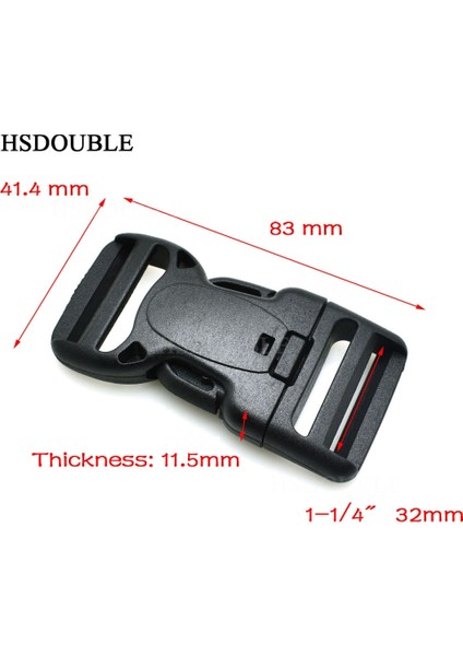 Dokuma Boyutu 32MM Tarzı 1 Parça Siyah Plastik Çift Ayarlanabilir ve Güvenlik Taktik Kemerler Için Çift Kilit Tokası Dokuma Açık Sırt Çantası Aksesuarları (Yurt Dışından) fırsatları