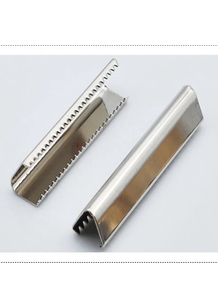 Gümüş Tarzı 10 mm mm Metal Kayış Kuyruk Klipsi Toka Jartiyer Kemer Kuyruk Klipsi Cüzdan Deri Stoper Toka Kordon Sonu Dıy Aksesuar (Yurt Dışından)