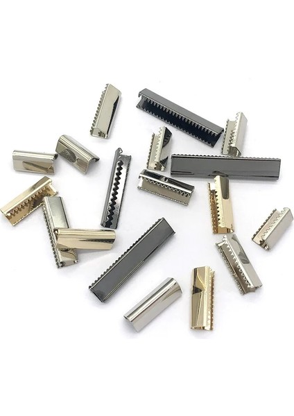 Gümüş Tarzı 10 mm mm Metal Kayış Kuyruk Klipsi Toka Jartiyer Kemer Kuyruk Klipsi Cüzdan Deri Stoper Toka Kordon Sonu Dıy Aksesuar (Yurt Dışından)