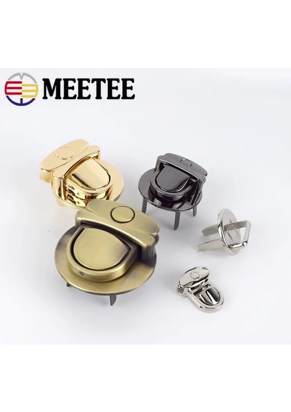 Krom Stili 35X45MM-4 Adet Çanta Kadın Çantası Için Metal Dönüş Kilidi Yapış Büküm Kilitleri Klipsler Kapatma Dıy Metal Toka Donanım Aksesuarları H (Yurt Dışından) indirimleri