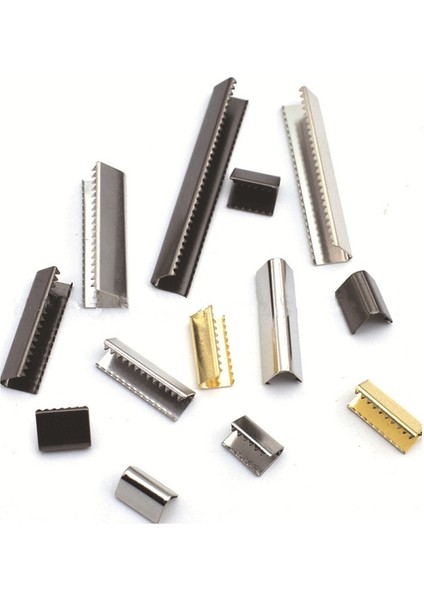 Gümüş Tarzı 10 mm mm Metal Kayış Kuyruk Klipsi Toka Jartiyer Kemer Kuyruk Klipsi Cüzdan Deri Stoper Toka Kordon Sonu Dıy Aksesuar (Yurt Dışından)